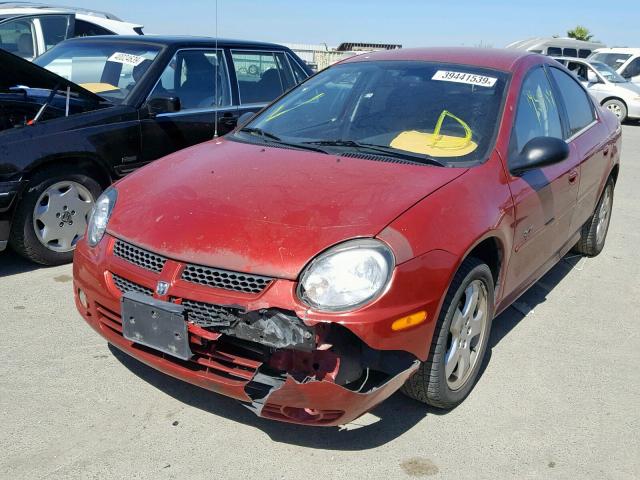 1B3ES76FX3D195981 - 2003 DODGE NEON R/T RED photo 2