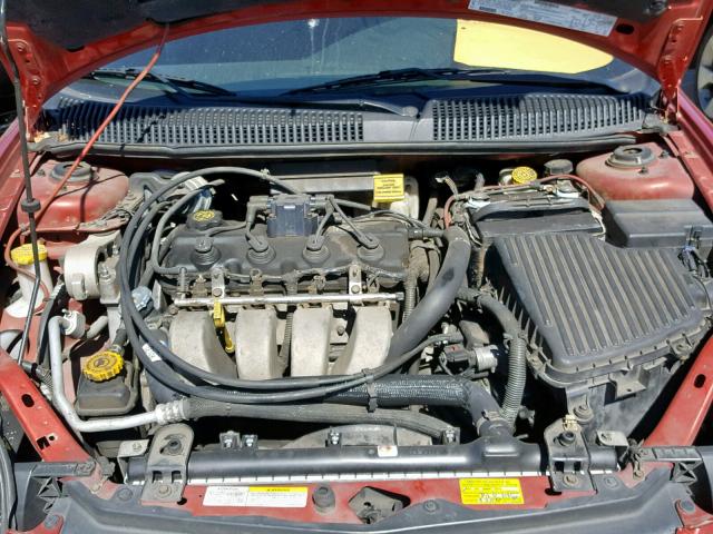 1B3ES76FX3D195981 - 2003 DODGE NEON R/T RED photo 7