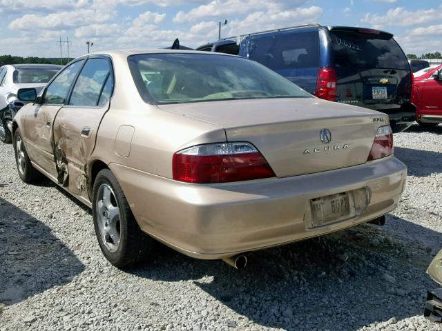 19UUA56642A053211 - 2002 ACURA 3.2TL GOLD photo 3