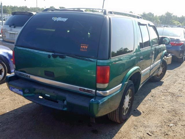 1GKDT13W3X2510599 - 1999 GMC JIMMY GREEN photo 4