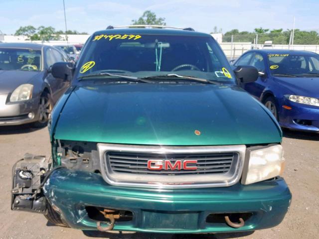 1GKDT13W3X2510599 - 1999 GMC JIMMY GREEN photo 7