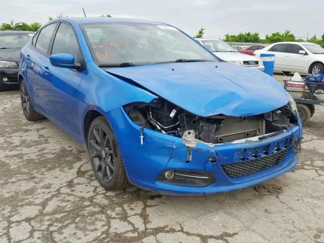 1C3CDFBB7FD391012 - 2015 DODGE DART SXT BLUE photo 1