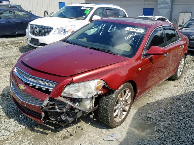 1G1ZK57748F170042 - 2008 CHEVROLET MALIBU LTZ 勃艮第红 照片 2
