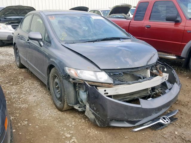 2HGFA15639H011529 - 2009 HONDA CIVIC LX-S GRAY photo 1