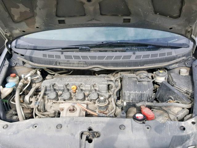 2HGFA15639H011529 - 2009 HONDA CIVIC LX-S GRAY photo 7