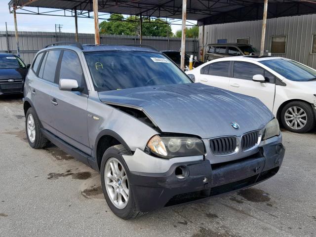 WBXPA73405WC50626 - 2005 BMW X3 2.5I GRAY photo 1