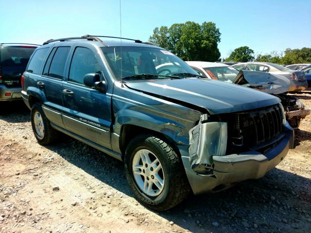 1J4GW48S44C325436 - 2004 JEEP GRAND CHER BLUE photo 1