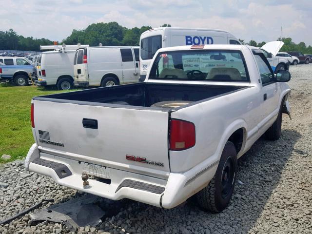 1GTCS1446SK541782 - 1995 GMC SONOMA WHITE photo 4