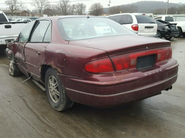 2G4WB52K0X1526509 - 1999 BUICK REGAL LS/L BURGUNDY photo 3