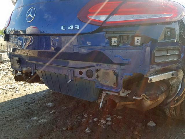 WDDWK6EB3HF537431 - 2017 MERCEDES-BENZ C 43 4MATI BLUE photo 9