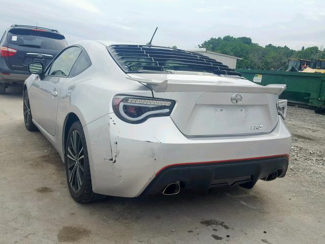 JF1ZNAA1XD1720787 - 2013 TOYOTA SCION FR-S SILVER photo 3