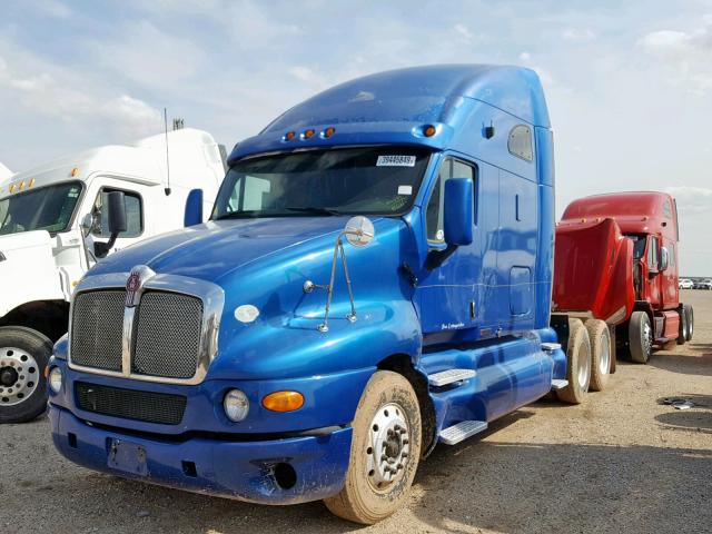 1XKTD49X69J219839 - 2009 KENWORTH CONSTRUCTI BLUE photo 2