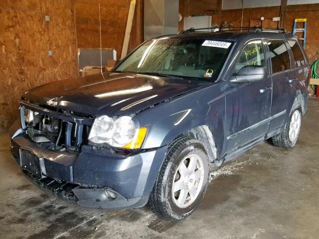 1J8GR48K38C174925 - 2008 JEEP GRAND CHER BLUE photo 2