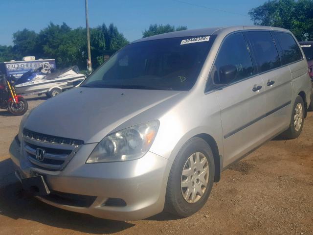 5FNRL38297B004159 - 2007 HONDA ODYSSEY LX GOLD photo 2