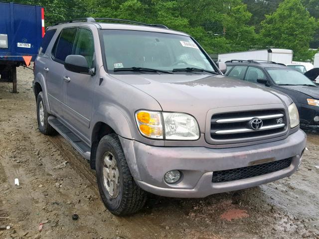 5TDBT48A82S079034 - 2002 TOYOTA SEQUOIA LI GRAY photo 1