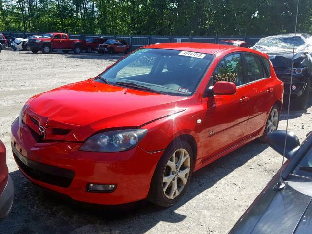 JM1BK144371672029 - 2007 MAZDA 3 HATCHBAC RED photo 2