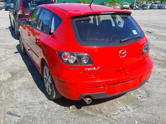 JM1BK144371672029 - 2007 MAZDA 3 HATCHBAC RED photo 3