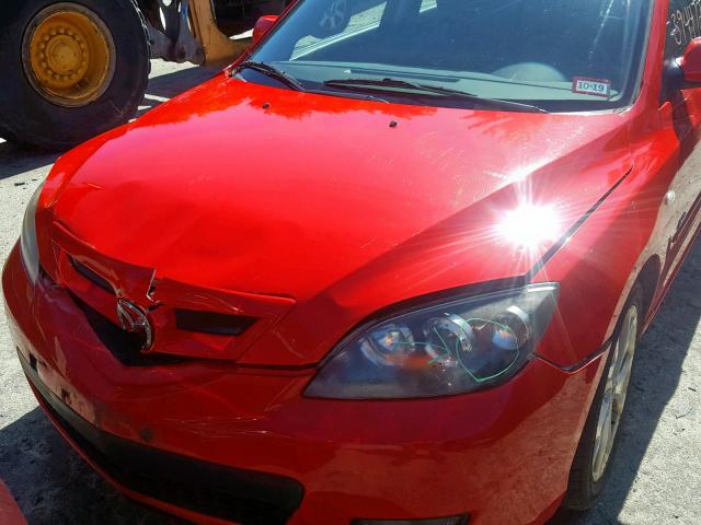 JM1BK144371672029 - 2007 MAZDA 3 HATCHBAC RED photo 7