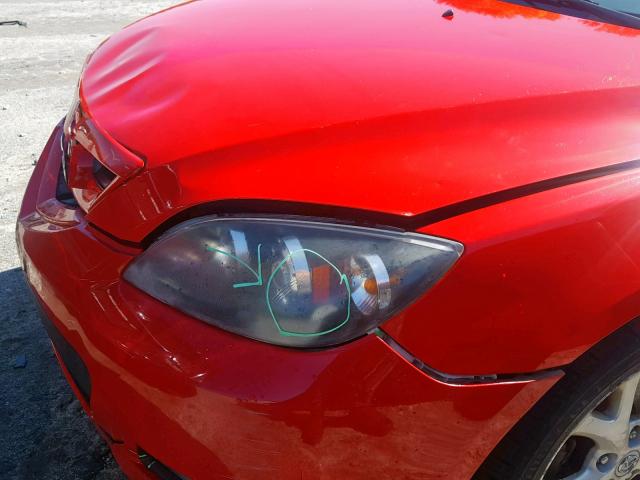 JM1BK144371672029 - 2007 MAZDA 3 HATCHBAC RED photo 9