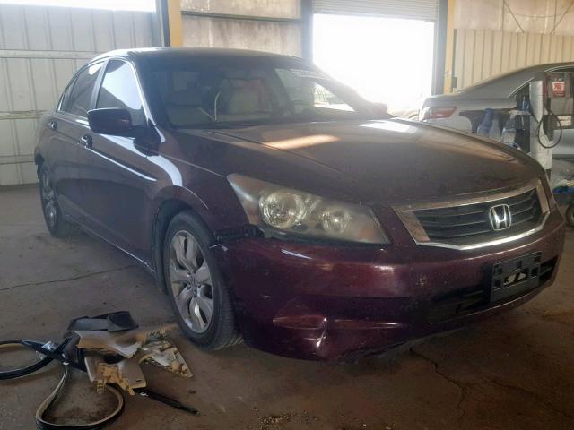 1HGCP26838A054546 - 2008 HONDA ACCORD EXL MAROON photo 1