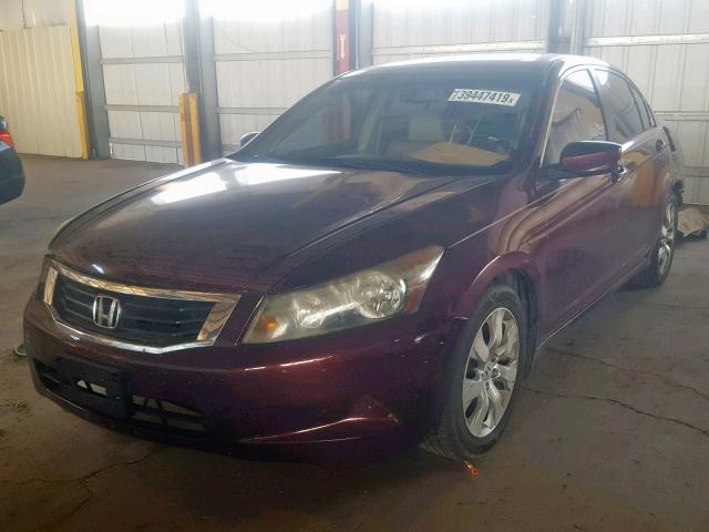 1HGCP26838A054546 - 2008 HONDA ACCORD EXL MAROON photo 2