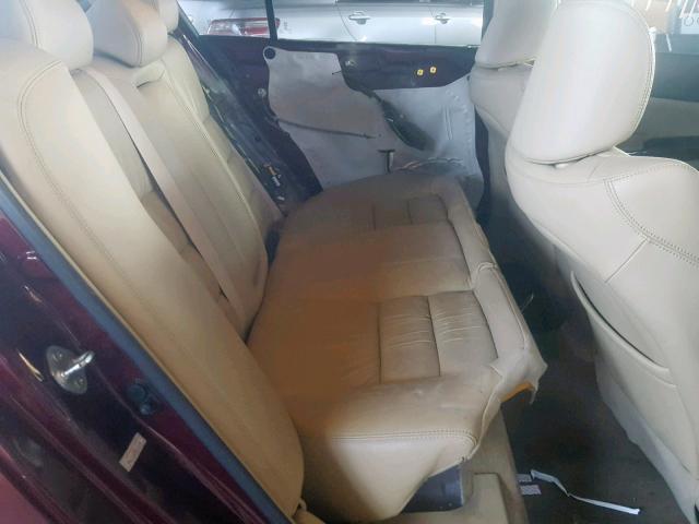 1HGCP26838A054546 - 2008 HONDA ACCORD EXL MAROON photo 6