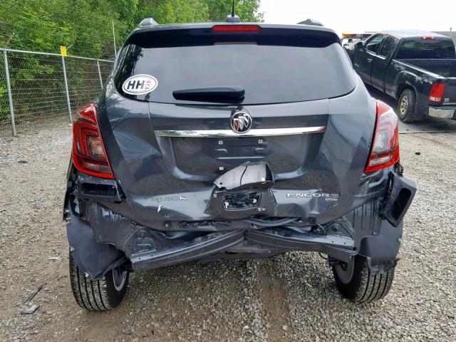 KL4CJESB7JB616879 - 2018 BUICK ENCORE PRE GRAY photo 9