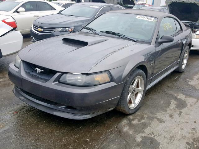 1FAFP42X93F341816 - 2003 FORD MUSTANG GT GRAY photo 2
