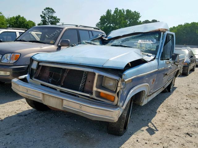 1FTDF10F1CNA43196 - 1982 FORD F100 BLUE photo 2