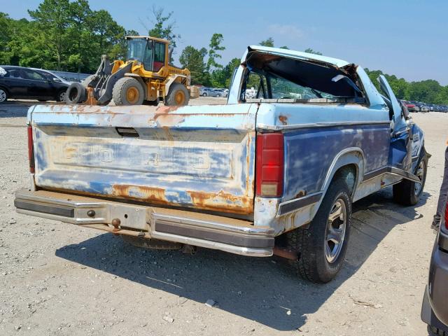 1FTDF10F1CNA43196 - 1982 FORD F100 BLUE photo 4