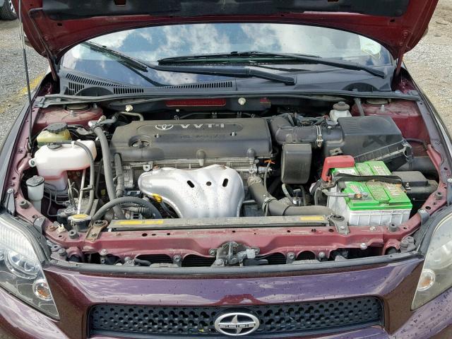 JTKDE167590298676 - 2009 TOYOTA SCION TC PURPLE photo 7
