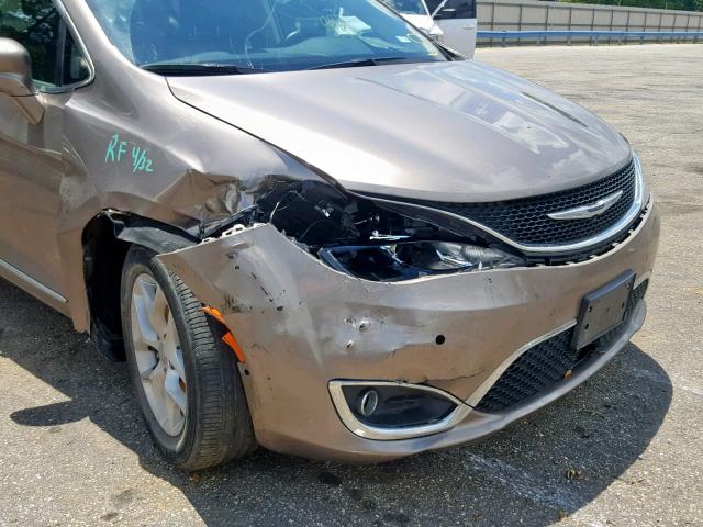 2C4RC1EG7HR584781 - 2017 CHRYSLER PACIFICA T GOLD photo 9