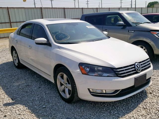 1VWBN7A39DC090245 - 2013 VOLKSWAGEN PASSAT SE WHITE photo 1