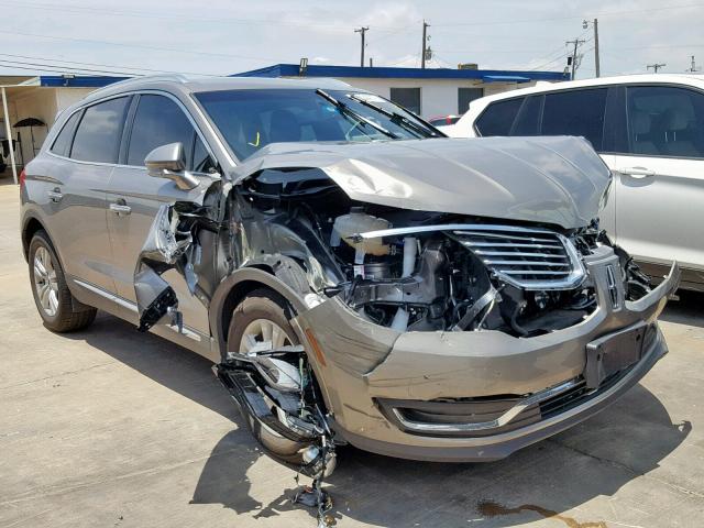 2LMTJ6JR9GBL76568 - 2016 LINCOLN MKX PREMIE BEIGE photo 1