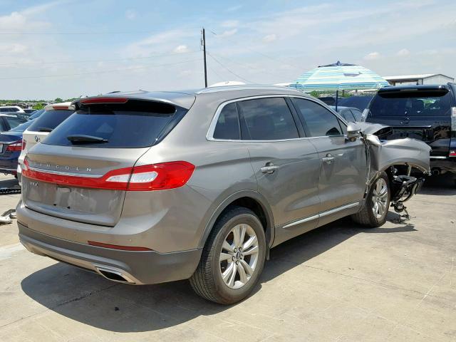 2LMTJ6JR9GBL76568 - 2016 LINCOLN MKX PREMIE BEIGE photo 4