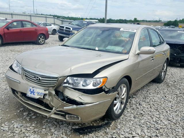 KMHFC46FX8A320691 - 2008 HYUNDAI AZERA SE BEIGE photo 2