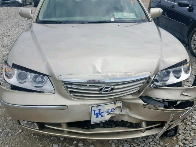 KMHFC46FX8A320691 - 2008 HYUNDAI AZERA SE BEIGE photo 7