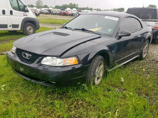 1FAFP42X9YF276070 - 2000 FORD MUSTANG GT BLACK photo 2