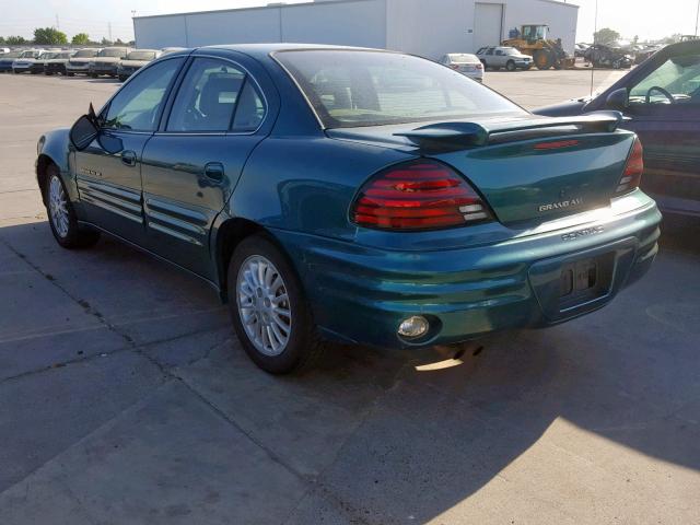 1G2NE52E8XM878831 - 1999 PONTIAC GRAND AM S GREEN photo 3