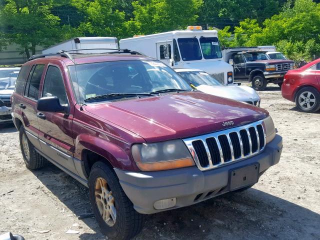 1J4GW48N72C184840 - 2002 JEEP GRAND CHER MAROON photo 1