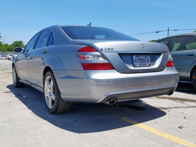 WDDNG71X28A194578 - 2008 MERCEDES-BENZ S 550 BLUE photo 3