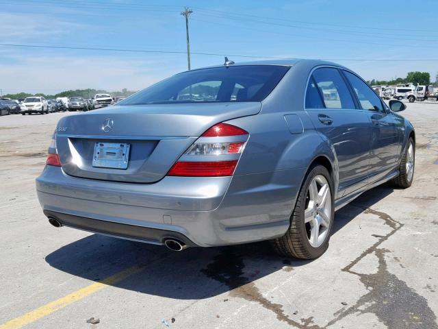 WDDNG71X28A194578 - 2008 MERCEDES-BENZ S 550 BLUE photo 4