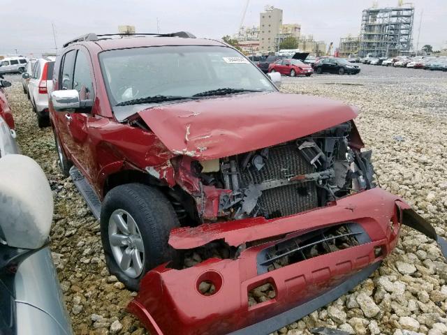 5N1BA08D28N603166 - 2008 NISSAN ARMADA SE MAROON photo 1