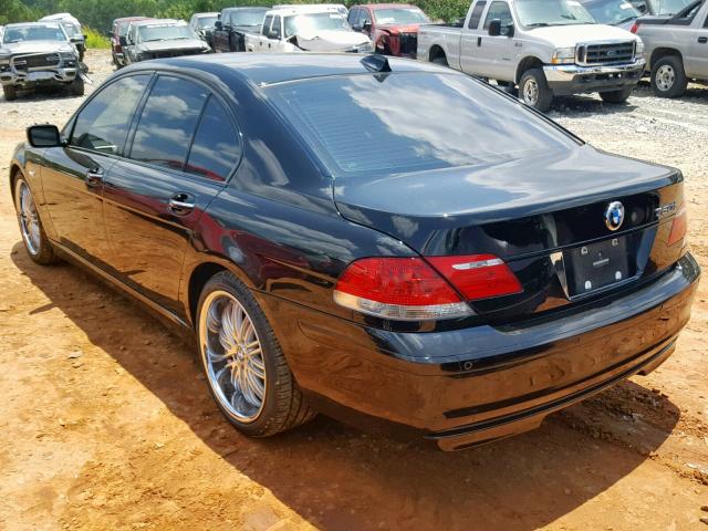 WBAHL83568DT12521 - 2008 BMW 750I BLACK photo 3