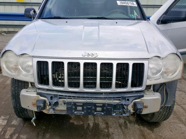 1J8GR48K57C583586 - 2007 JEEP GRAND CHER SILVER photo 7