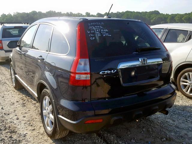 5J6RE48708L017712 - 2008 HONDA CR-V EXL BLUE photo 3