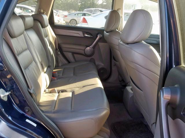 5J6RE48708L017712 - 2008 HONDA CR-V EXL BLUE photo 6