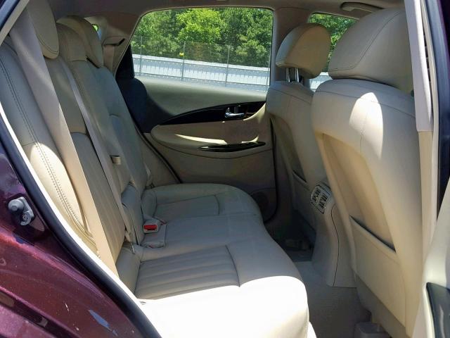 JN1BJ0HR9FM771506 - 2015 INFINITI QX50 BURGUNDY photo 6