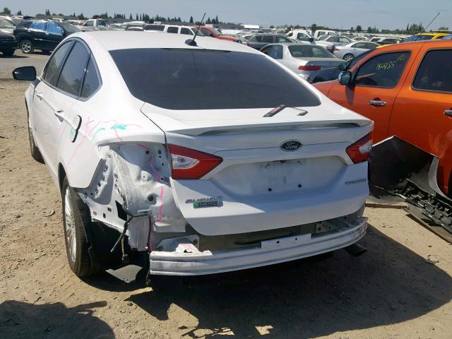 3FA6P0SU7ER269938 - 2014 FORD FUSION TIT WHITE photo 3