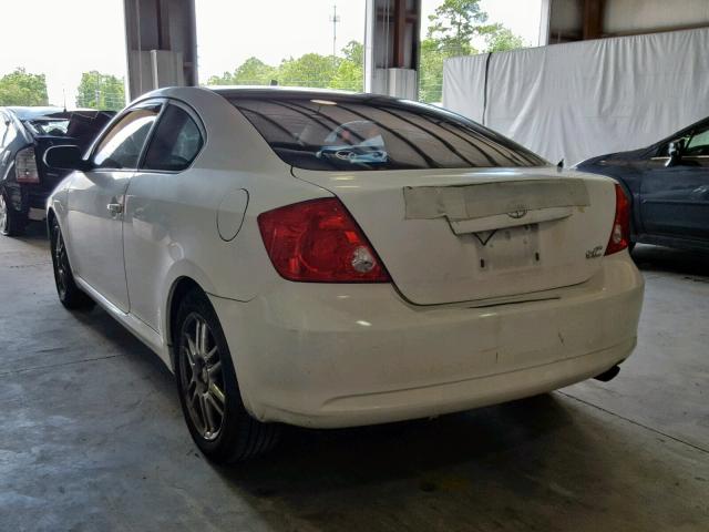 JTKDE177950061374 - 2005 TOYOTA SCION TC WHITE photo 3